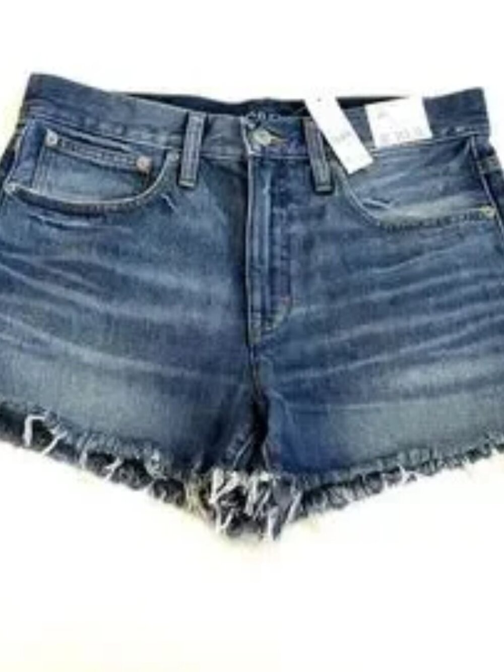 NEW J. Crew High Rise Relaxed Denim Cotton Cut Off Jean Mini Shorts Blue 27